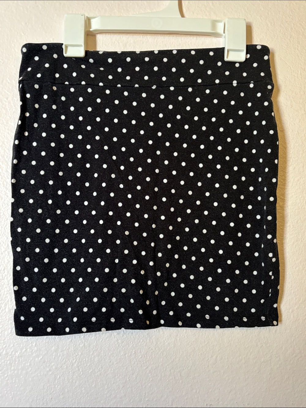 Xhilaration Classic Polka Dot Cotton Stretch Mini Skirt, Small